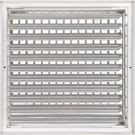 AirGuide VML-ME 12x12 Single Deflection Sidewall Register WHITE back view