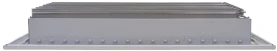 AirGuide VML-ME 14x08 Single Deflection Sidewall Register WHITE side view