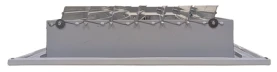 AirGuide VML-ME 14x08 Single Deflection Sidewall Register WHITE side view 2