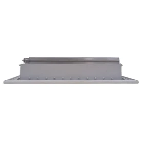AirGuide VML-ME 10x08 Single Deflection Sidewall Register WHITE side view