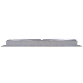 AirGuide VML-ME 24x08 Single Deflection Sidewall Register WHITE side view