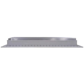 AirGuide VML-ME 20x06 Single Deflection Sidewall Register WHITE side view