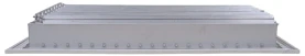AirGuide VML-ME 16x10 Single Deflection Sidewall Register WHITE side view