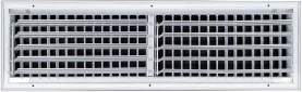 AirGuide VML-ME 24x06 Single Deflection Sidewall Register WHITE back View