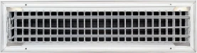 AirGuide VML-ME 20x04 Single Deflection Sidewall Register WHITe back view