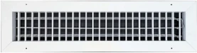 AirGuide VML-ME 20x04 Single Deflection Sidewall Register WHITe side view