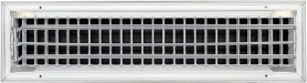 AirGuide VML-ME 20x04 Single Deflection Sidewall Register WHITe side view