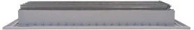 AirGuide VML-ME 16x06 Single Deflection Sidewall Register WHITE side view