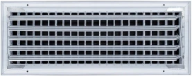 AirGuide VML-ME 18x06 Single Deflection Sidewall Register WHITE back view