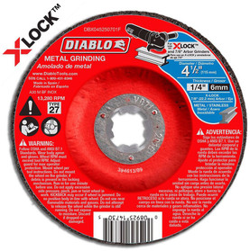 Diablo DBX045250701F DB 4.5X1/4XX-Lock Mt Grd