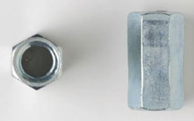 Peco Fasteners & Electrical Products Rod Coupling Nuts 1/2"-13 ZINC 12RCZ (Sold by the Each)