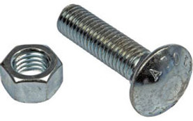 Ductmate Industries Carriage Bolts & Nuts 3/8"-16 x 1" CBGA