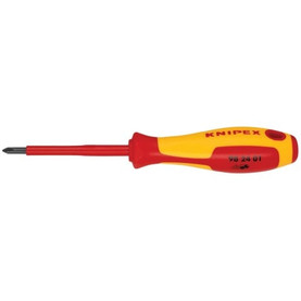 Knipex Tools Screwdriver For Cross Recessed Phillips (98 24 01 Sba) 187 mm Knipex Tools Screwdriver For Cross Recessed Phillips (98 24 01 Sba) 187 mm