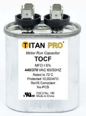 Titan PRO TOCF7.5 7.5 Mfd 440/370V Oval