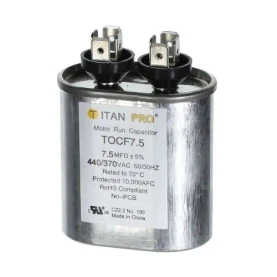 Titan PRO TOCF7.5 7.5 Mfd 440/370V Oval front