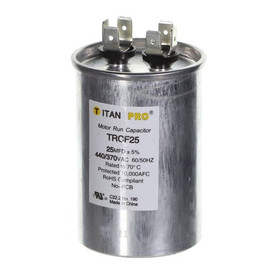 Titan PRO TRCF25 25 Mfd 440/370V Round Front View