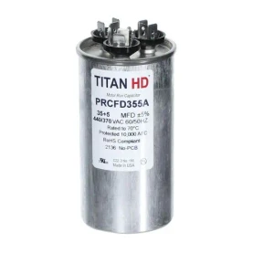 Titan HD Titan HD Capacitor 35 5 Mfd 440V Round (PRCFD355A) front