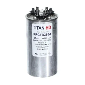 Titan HD Titan HD Capacitor 35 5 Mfd 440V Round (PRCFD355A) front
