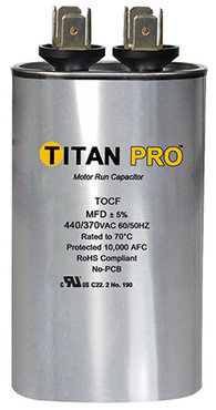Titan PRO TOCF30 30 Mfd 440/370V Oval Capacitor