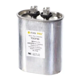 Titan PRO TOCF30 30 Mfd 440/370V Oval Capacitor