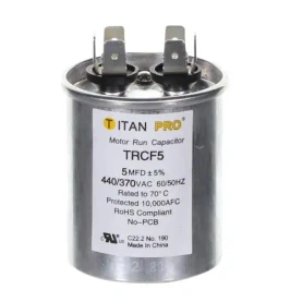 Titan PRO TRCF5 5 Mfd 440/370V Round front