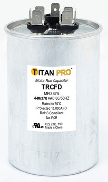 Titan PRO TRCFD405 40 5 Mfd 440/370V Round