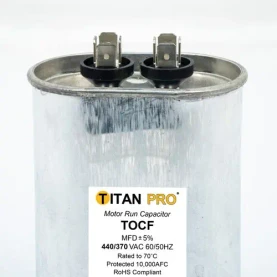 Titan PRO TOCF40 40 Mfd 440/370V Oval front