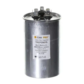 Titan PRO TRCFD5075 50   7.5 Mfd 440/370V Round