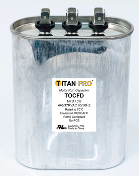 Titan PRO TOCFD405 40 5 Mfd 440/370V Oval