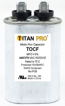 Titan PRO TOCF10 10 Mfd 440/370V Oval