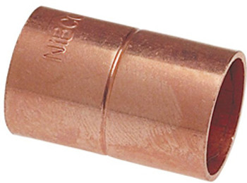 Howell Metal Coupling 3/8" O.D. Copper Rolled Stop CXC W 01009V 25/Bag