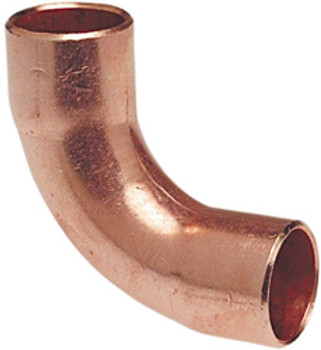 Howell Metal 90 Elbow 1-1/8" O.D. Copper Long Radius CxC W 02747V 10/Bag