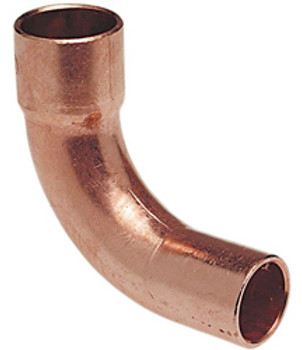 Howell Metal 90 Street Elbow 2-1/8" O.D. Copper Long Radius FTGxC W 02359V 15/Bag