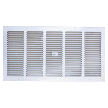 Truaire 24x12 170 Stamped Face Return Air Grille white Front