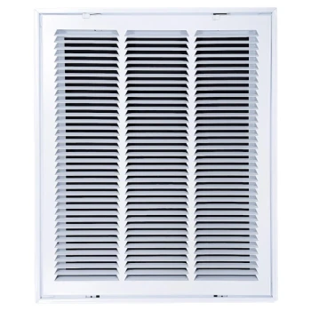 Truaire 16x20 190RF Stamped / Removable Face Return Air Filter Grille Front View