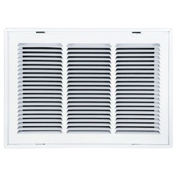 Truaire 18x12 190RF Stamped / Removable Face Return Air Filter Grille front view