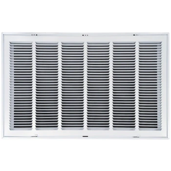 Truaire 30x18 190RF Stamped / Removable Face Return Air Filter Grille Front View