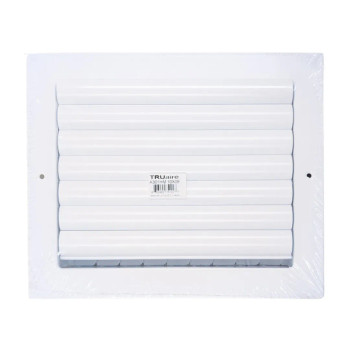 Truaire 10x08 301hm 1-Way Adjustable Curved Blade Supply Register Front