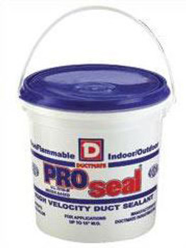 Ductmate Industries Ductmate ProSeal1 PROseal Premium Grade Water Based High Velocity Duct Sealant 1 Gallon Gray