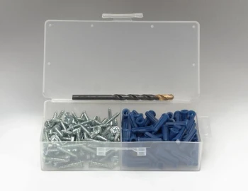 Peco Fasteners & Electrical Products Anchor Kit 8 x 1" Hex Tapping Screw (100 PIECE Box Kit) 8708E