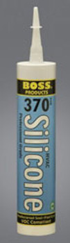 Accumetric - Boss Products Boss 370 White HVAC Silicone Sealant 10.1 fl. ounce Tube 37001