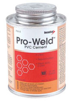 Diversitech Diversitech PW-16 Pro-Weld PVC Cement Regular Body 16 oz. Brush-Top Container