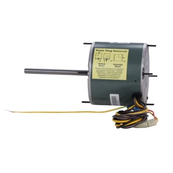 Diversitech Wagner WG840731 Single Speed Condenser Fan Motor 3/4HP, 1075/1 RPM, 4.5FLA, 208-230V, 60C Ambient Side View