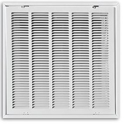 Truaire 24x24 Stamped T-Bar Lay-In Return Air Filter Grille with R6 Back