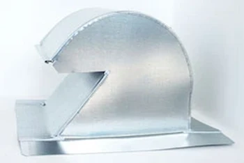 The Metal Shop Shingle/Flat Roof Vent 10 Inch Galvanized with Screen GRV-10