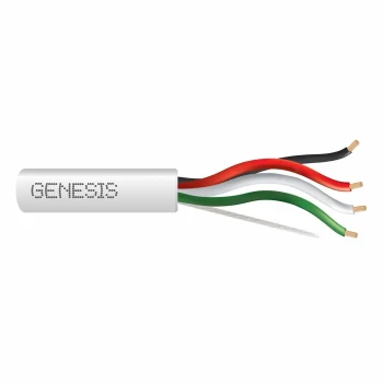 Genesis Cable Systems 18/4 Stranded Unshielded Plenum (CMP)/CL2P/FT6 Security Cable 500' PULL-Box 31155512