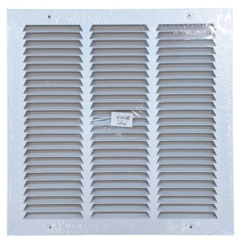 Truaire 14x14 170 Stamped Face Return Air Grille Front View White