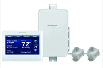 Honeywell Home Honeywell YTHx9421R5085WW Prestige 2-Wire IAQ Kit with high definition color touchscreen white front/white sides thermostat with RedLINK technology