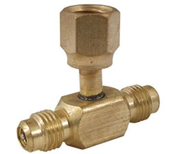 CPS Products Access Fitting 1/4" MALE W/Cap & Valve Core x 1/4" M x 1/4" FEMALE Hex AVT64