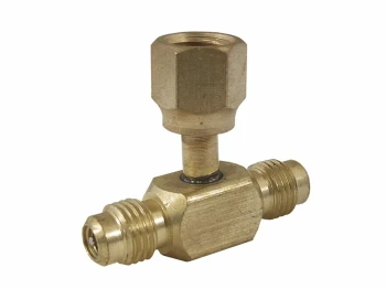 CPS Products Access Fitting 1/4" MALE W/Cap & Valve Core x 1/4" M x 1/4" FEMALE Hex AVT64